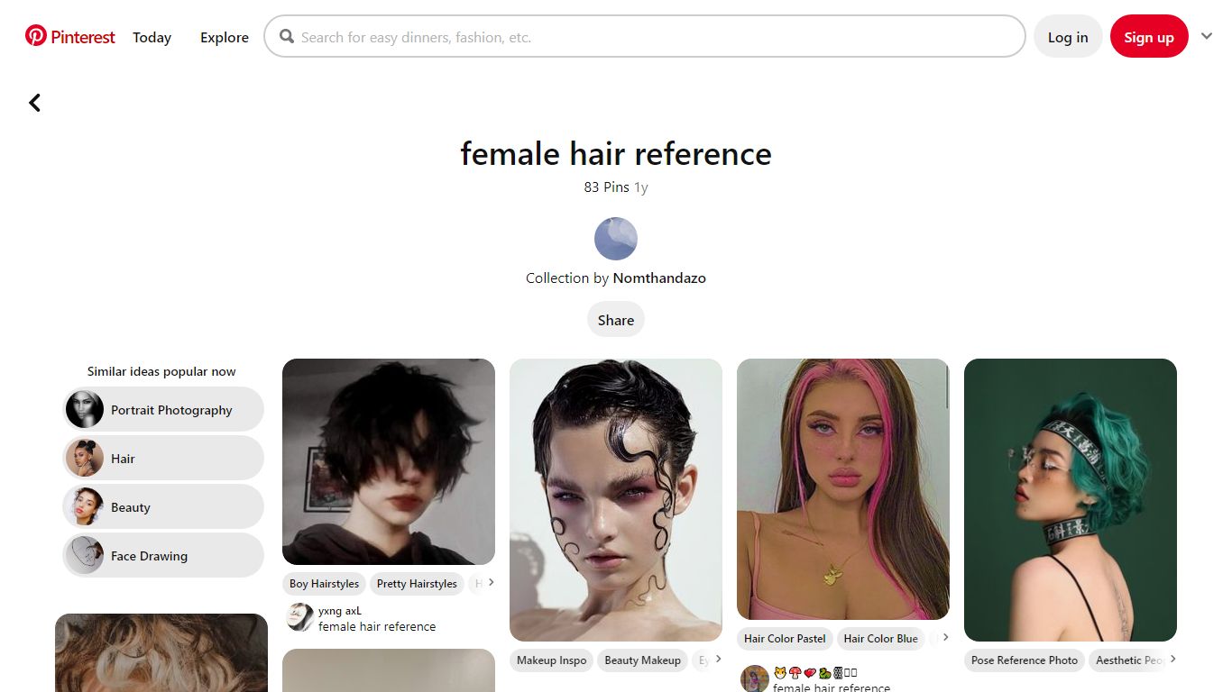 83 Female hair reference ideas | hair reference, pretty people ...