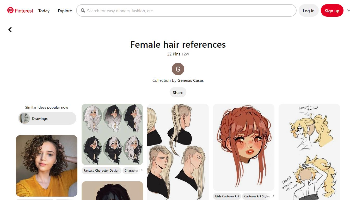 28 Female hair references ideas in 2021 | hair reference, how to draw ...